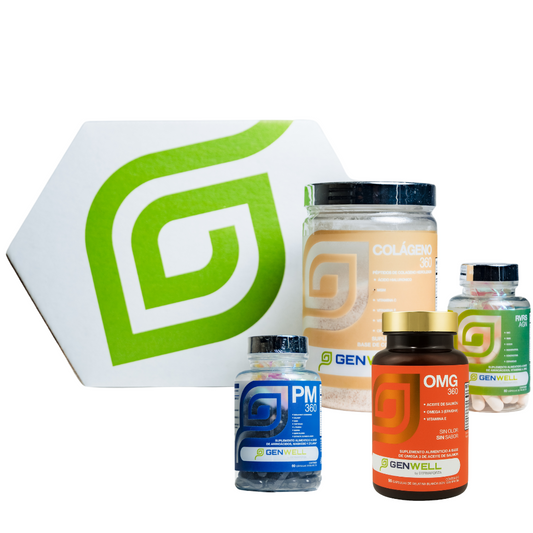 Kit Colágeno 360 + OMG 360 + PM 360 + REVERSE AGING