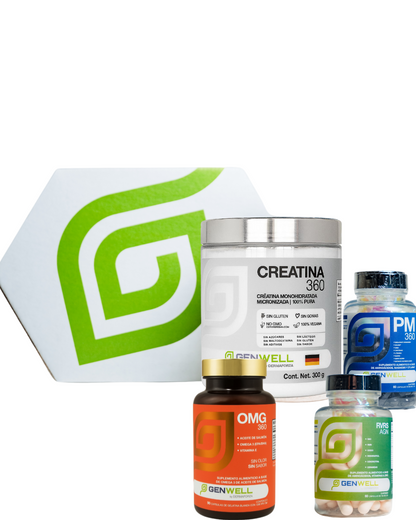 Kit CREATINA 360 + REVERSE AGING + PM 360 + OMG 360