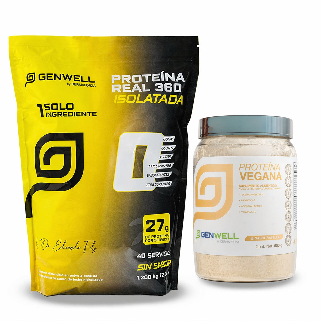 Kit Proteína Real + Proteína Vegana