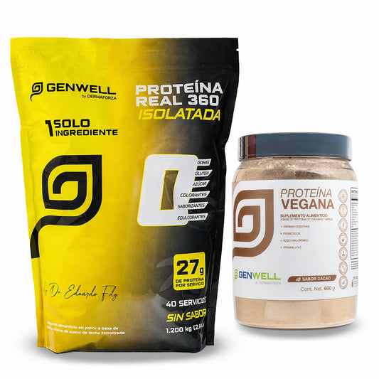 Kit Proteína Real + Proteína Vegana