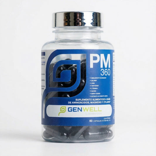 PM 360 - Zylaria, Bisglicinato de Magnesio, GABA, L-Triptófano, Glicina, L-Teanina