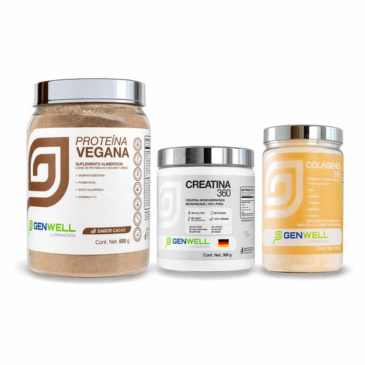 Kit Proteína Vegana + Colágeno + Creatina